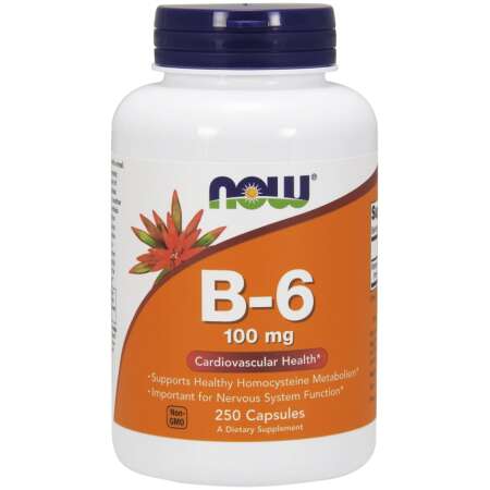 NOW Foods Vitamin B-6, 100mg - 250 caps