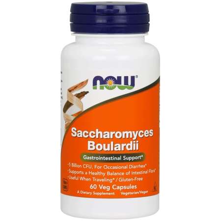 NOW Foods Saccharomyces Boulardii - 60 vcaps