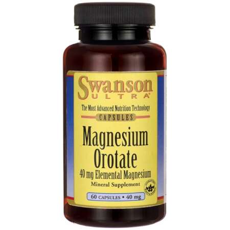 Swanson Magnesium Orotate, 40mg - 60 caps
