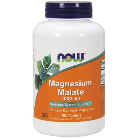 NOW Foods Magnesium Malate, 1000mg - 180 tabs