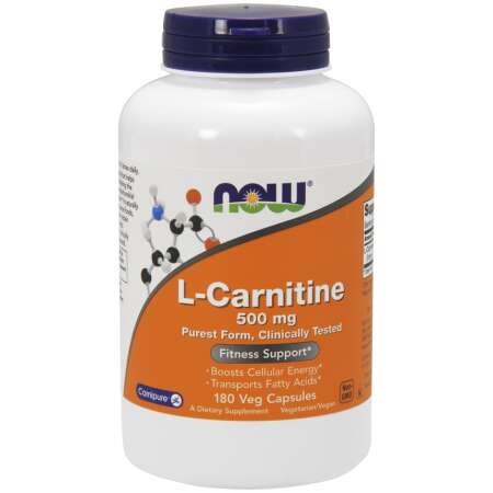 NOW Foods L-Carnitine, 500mg - 180 vcaps