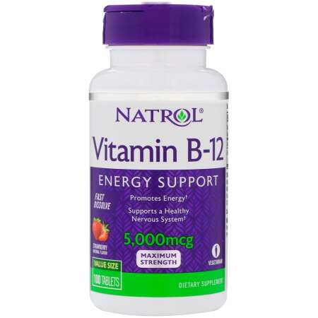 Natrol Vitamin B-12 Fast Dissolve, 5000mcg - 100 tabs