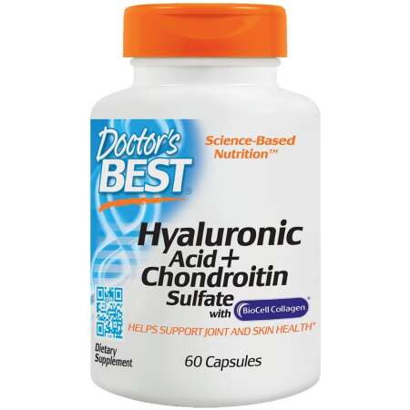 Doctor's Best Hyaluronic Acid + Chondroitin Sulfate with BioCell Collagen - 60 caps