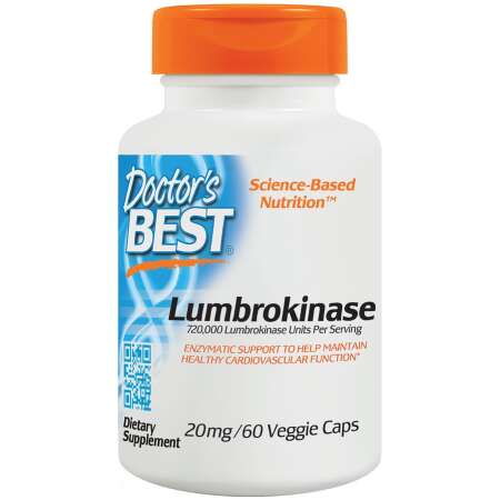 Doctor's Best Lumbrokinase, 20mg - 60 vcaps