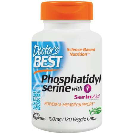 Doctor's Best Phosphatidylserine Serine with SerinAid, 100mg - 120 vcaps