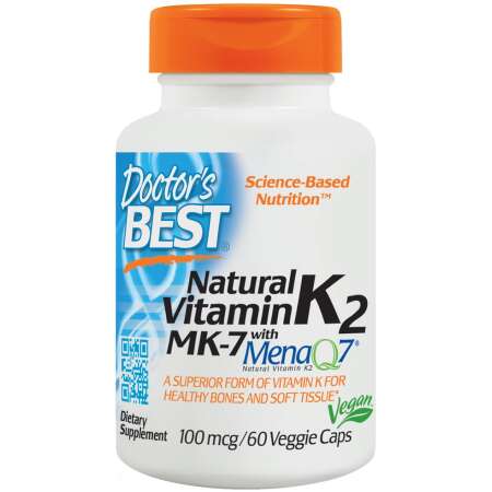 Doctor's Best Natural Vitamin K2 MK7 with MenaQ7, 100mcg - 60 vcaps