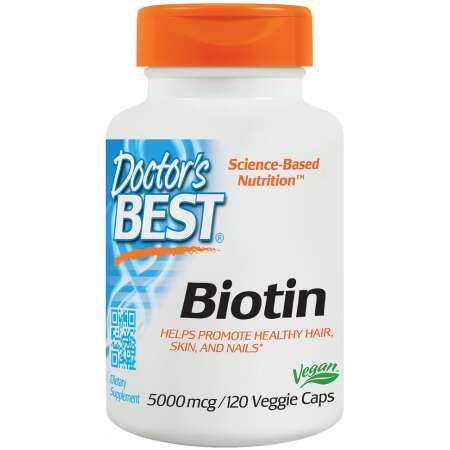 Doctor's Best Biotin, 5000mcg - 120 vcaps