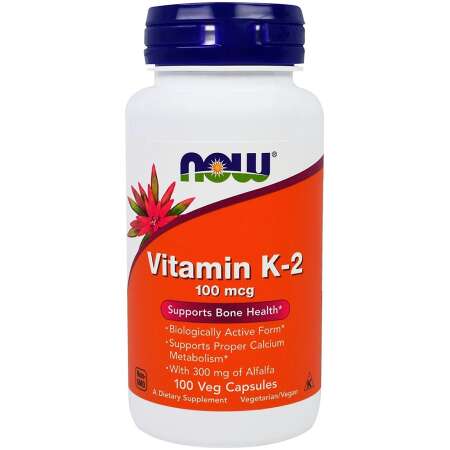 NOW Foods Vitamin K-2, 100mcg - 100 vcaps