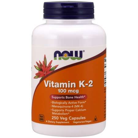 NOW Foods Vitamin K-2, 100mcg - 250 vcaps