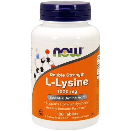 NOW Foods L-Lysine, 1000mg - 100 tabs