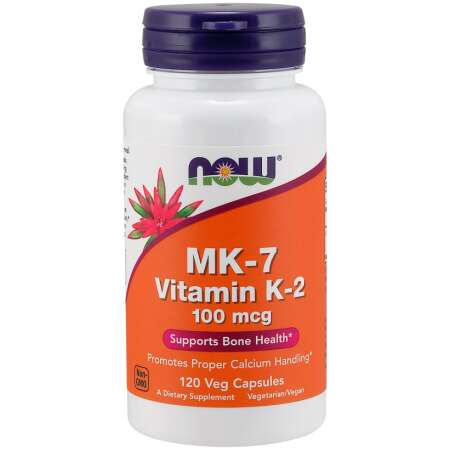 NOW Foods MK-7 Vitamin K-2, 100mcg - 120 vcaps