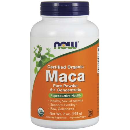 NOW Foods Maca 6:1 Concentrate, Pure Powder - 198g