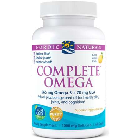 Nordic Naturals Complete Omega, 565mg Lemon - 60 softgels