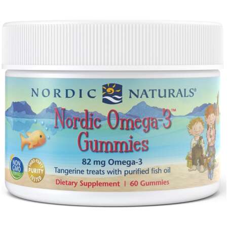 Nordic Naturals Nordic Omega-3 Gummies, 82mg Tangerine Treats - 60 gummies