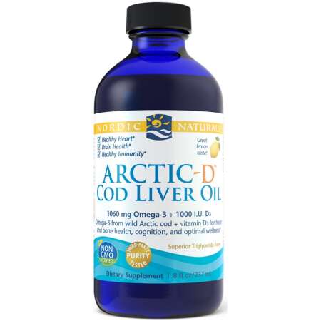 Nordic Naturals Arctic-D Cod Liver Oil, Lemon - 237 ml.