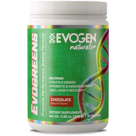 Evogen Evogreens Naturals, Chocolate - 336g