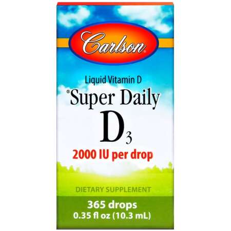 Carlson Labs Super Daily D3, 2000 IU - 10 ml.