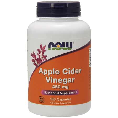 NOW Foods Apple Cider Vinegar, 450mg - 180 vcaps