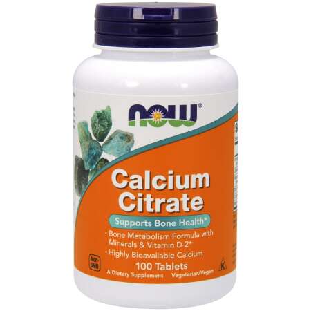 NOW Foods Calcium Citrate with Minerals & Vitamin D-2 - 100 tabs