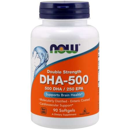 NOW Foods DHA-500, 500 DHA / 250 EPA - 90 softgels