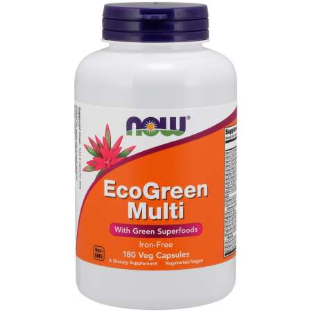NOW Foods Green Multi, Iron Free - 180 vcaps