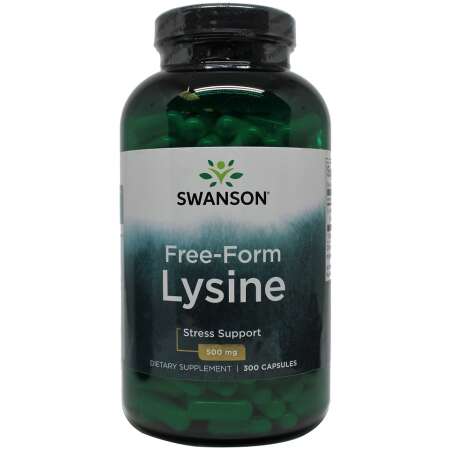 Swanson Lysine, 500mg Free-Form - 300 caps
