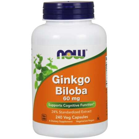 NOW Foods Ginkgo Biloba, 60mg - 240 vcaps