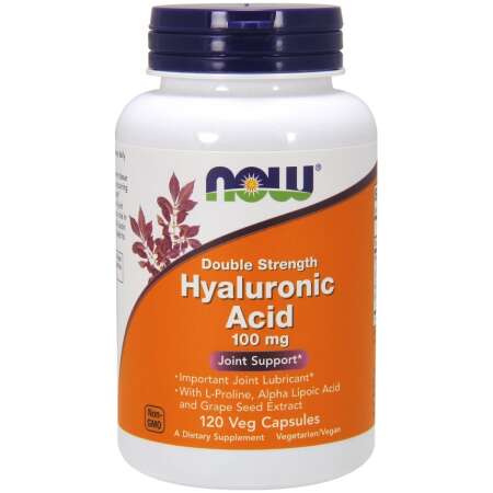 NOW Foods Hyaluronic Acid, 100mg Double Strength - 120 vcaps