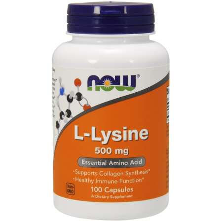 NOW Foods L-Lysine, 500mg - 100 vcaps