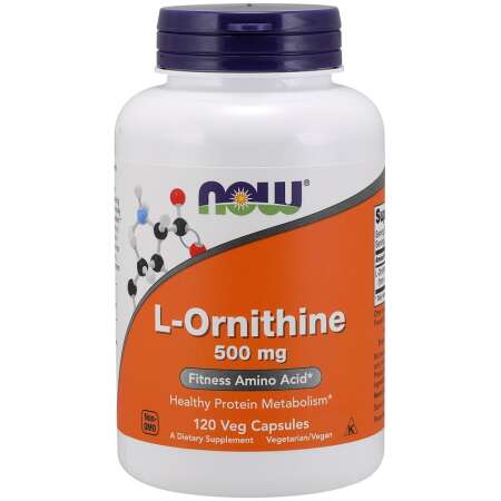 NOW Foods L-Ornithine, 500mg - 120 vcaps