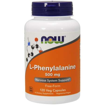 NOW Foods L-Phenylalanine, 500mg - 120 vcaps