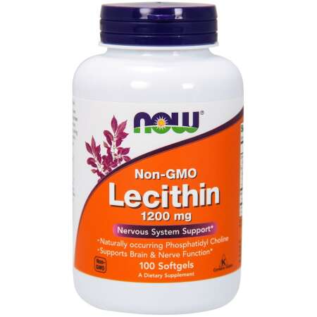 NOW Foods Lecithin, 1200mg Non-GMO - 100 softgels