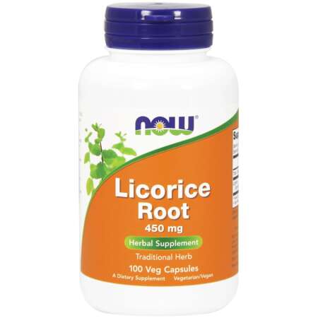 NOW Foods Licorice Root, 450mg - 100 vcaps