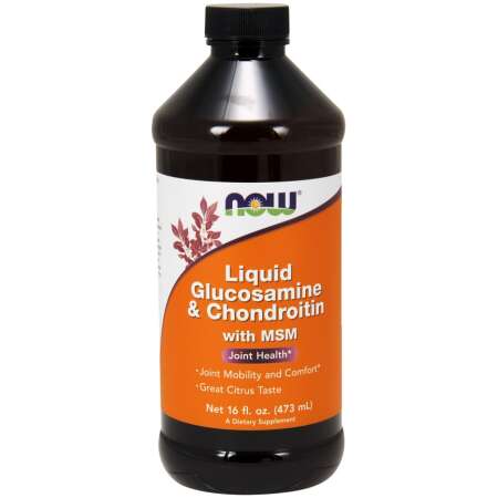 NOW Foods Glucosamine & Chondroitin with MSM Liquid - 473ml.