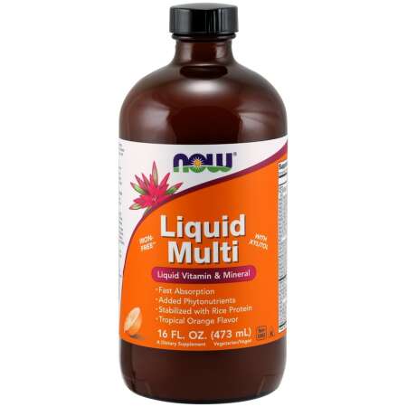 NOW Foods Liquid Multi, Wild Berry (Iron Free) - 473 ml.