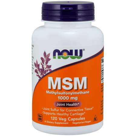 NOW Foods MSM Methylsulphonylmethane, 1000mg - 120 vcaps