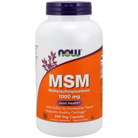 NOW Foods MSM Methylsulphonylmethane, 1000mg - 240 vcaps