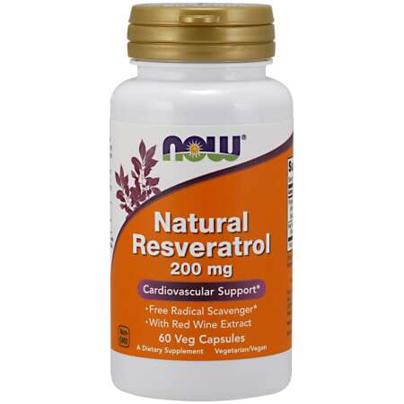 NOW Foods Resveratrol, 200mg - 60 vcaps