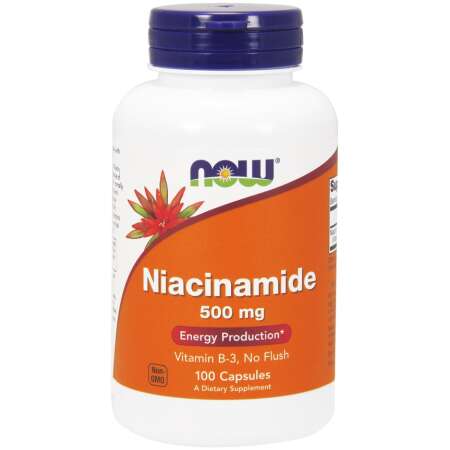 NOW Foods Niacinamide, 500mg - 100 caps