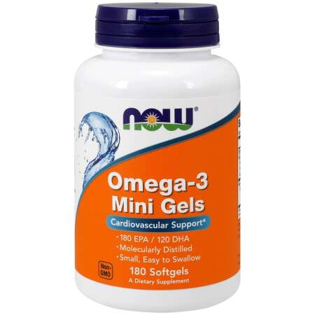 NOW Foods Omega-3 Mini Gels - 180 softgels