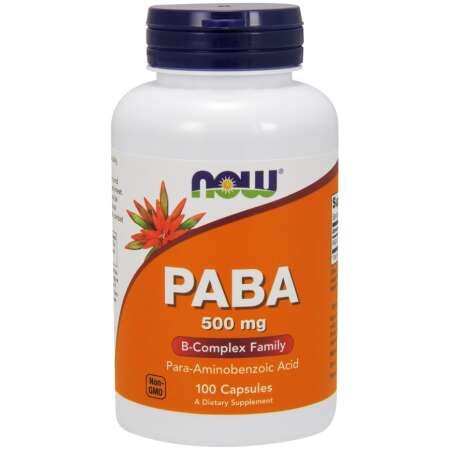 NOW Foods PABA, 500mg - 100 caps