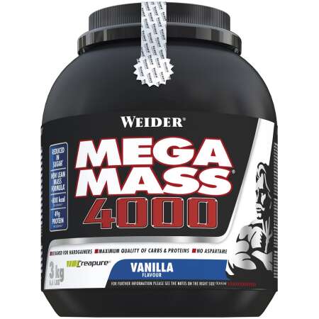 Weider Mega Mass 4000, Strawberry - 3000g