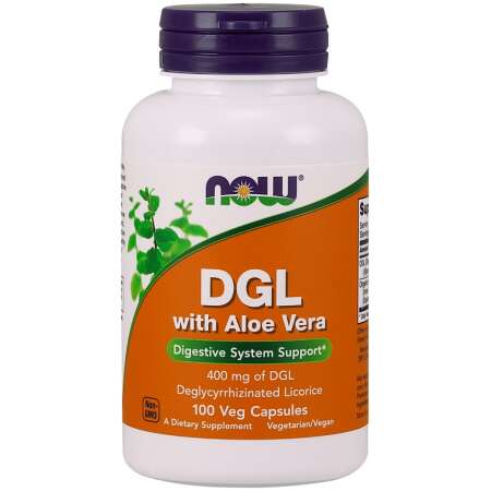 NOW Foods DGL with Aloe Vera - 100 vcaps