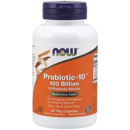 NOW Foods Probiotic-10, 100 Billion - 60 vcaps