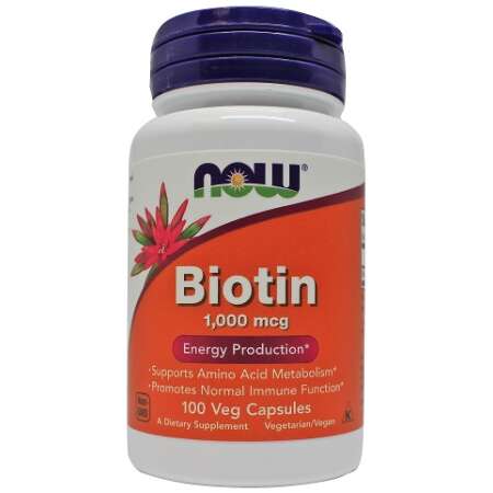NOW Foods Biotin, 1000mcg - 100 vcaps