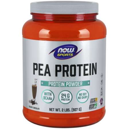 NOW Foods Pea Protein, Dutch Chocolate - 907g