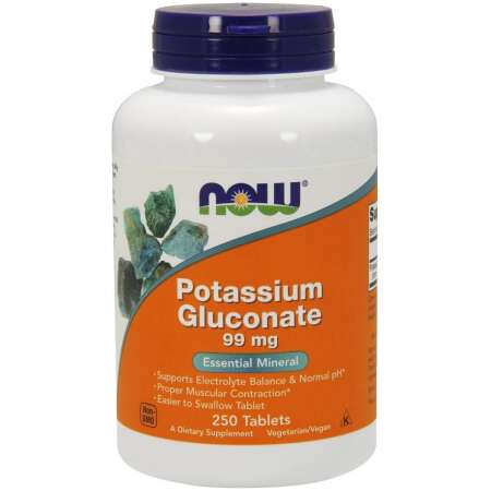 NOW Foods Potassium Gluconate, 99mg - 250 tablets