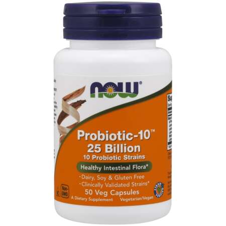NOW Foods Probiotic-10, 25 Billion - 50 vcaps