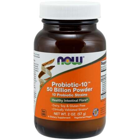 NOW Foods Probiotic-10, 50 Billion Powder - 57g