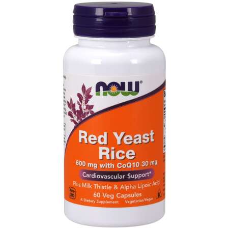 NOW Foods Red Yeast Rice with CoQ10, 600mg - 60 vcaps